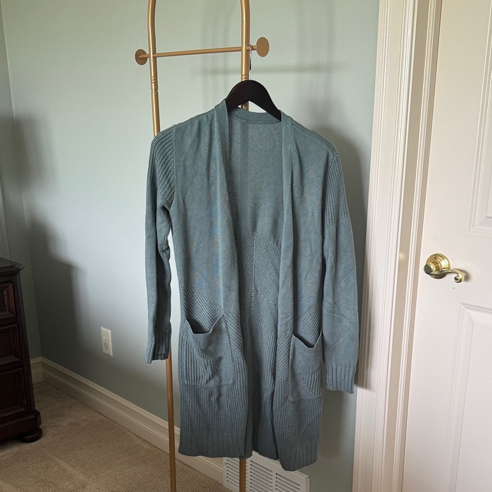 Lululemon Open Front Cardigan Sweater - Seafoam